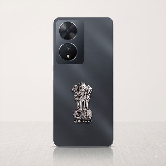 Vivo T2 5G Compatible Satyamev Jayate 3D Metal Emblem Sticker