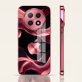 Oppo F29 Pro 5G Luxury Wave Pink Electroplated Glass Phone Back Case