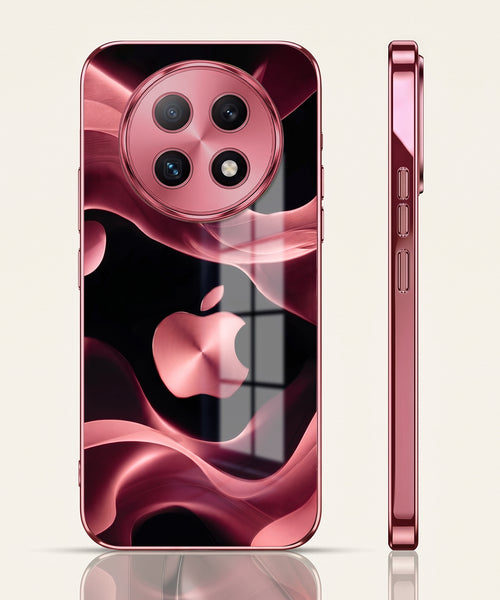Oppo F29 Pro 5G Luxury Wave Pink Electroplated Glass Phone Back Case