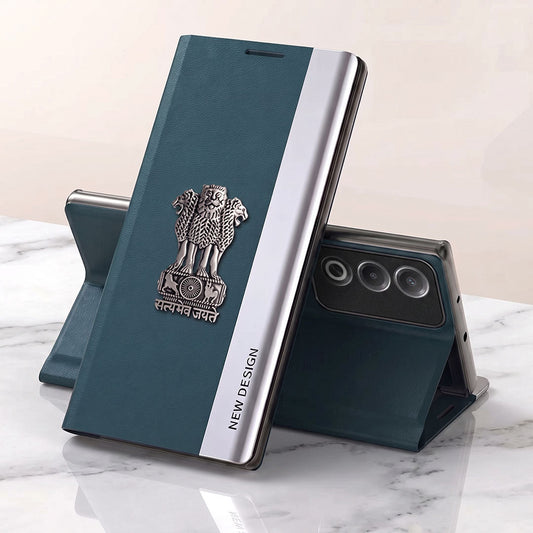 Oppo A3 Pro 5G Satyamev Jayate Flip Leather Case