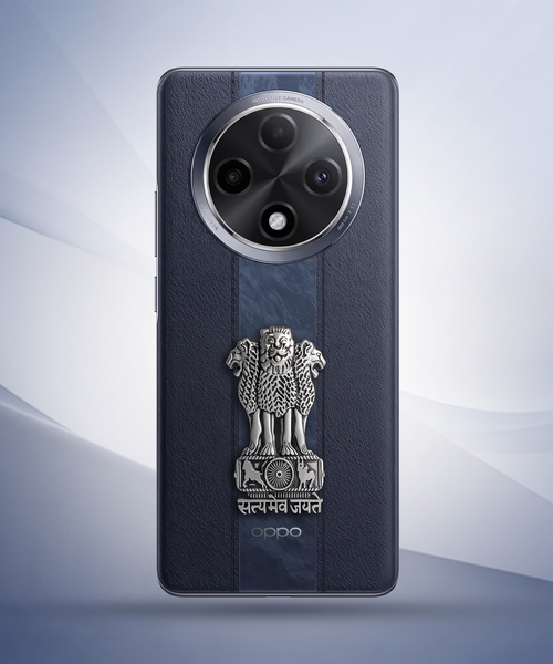Oppo F27 Pro+ 5G Compatible Satyamev Jayate 3D Metal Emblem Sticker