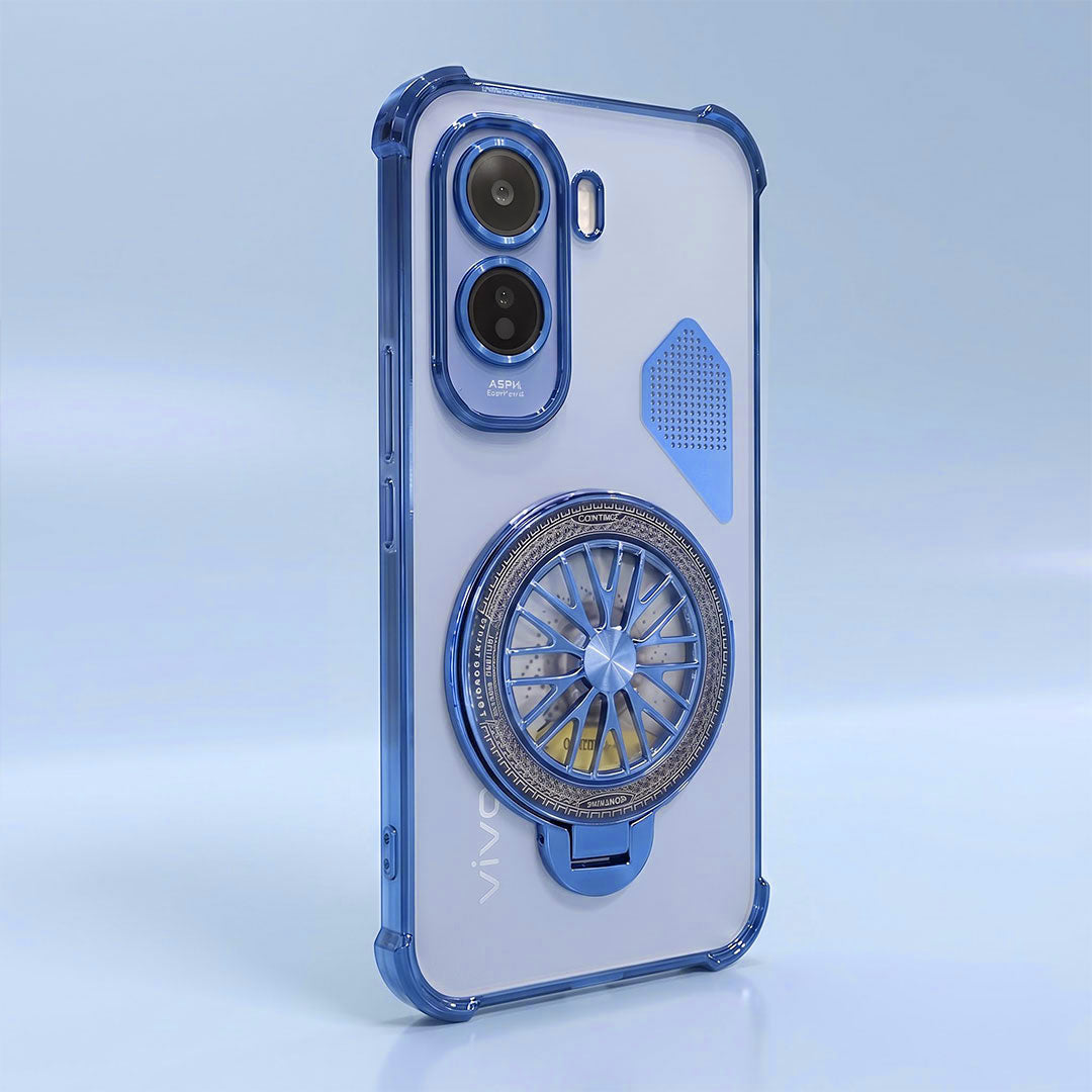 Vivo T5 Pro 5G Stress Buster Wheel Shockproof Airbag Heat-Dissipation Case