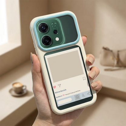 Oppo Reno 14 5G DIY Photo Frame Shockproof TPU Back Case