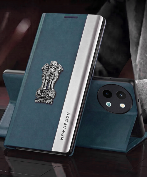 Vivo Y58 5G Satyamev Jayate Flip Leather Case