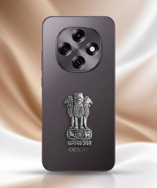 Oppo F31 Pro 5G Compatible Satyamev Jayate 3D Metal Emblem Sticker