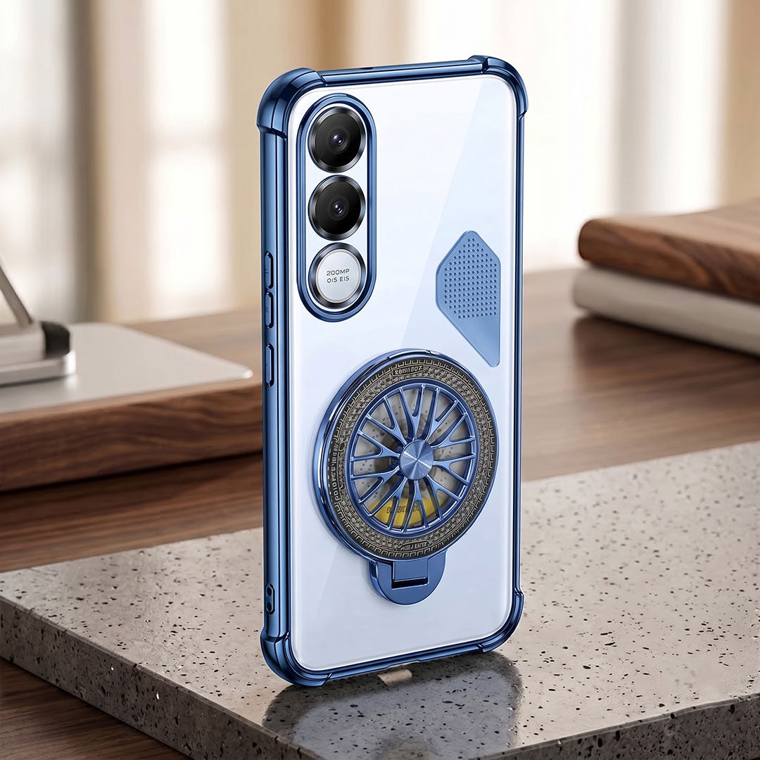 Vivo V70 FE 5G Stress Buster Wheel Shockproof Airbag Heat-Dissipation Case