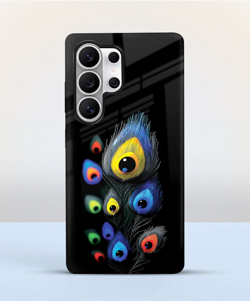 Samsung Galaxy S25 Ultra 5G Multi-Feather Peacock Protective Cases