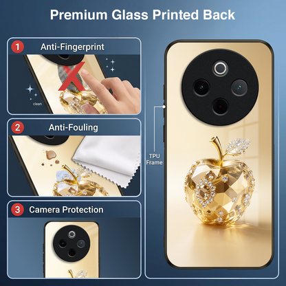 Vivo T4 5G Golden Apple Acrylic Glass Back Case