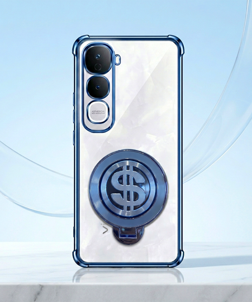 Vivo Y400 Pro 5G Four Corner Airbags 100% Original Astro Money Magnet Rotating Dollar Case