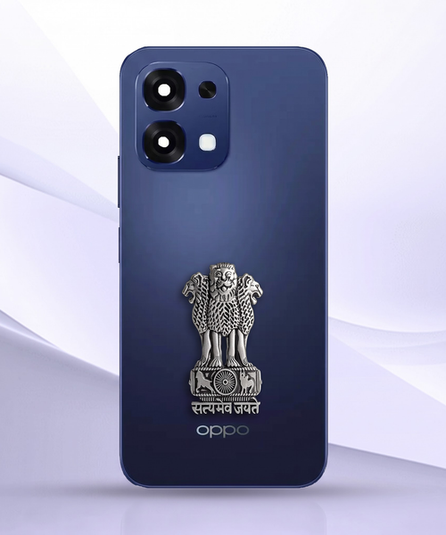 OPPO F31 5G Compatible Satyamev Jayate 3D Metal Emblem Sticker