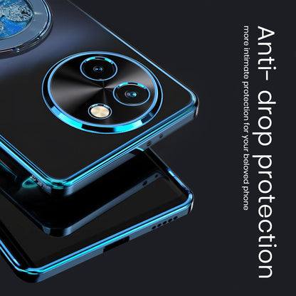 Vivo T3x 5G Electroplating Reflective Fidget Rotating Back Case