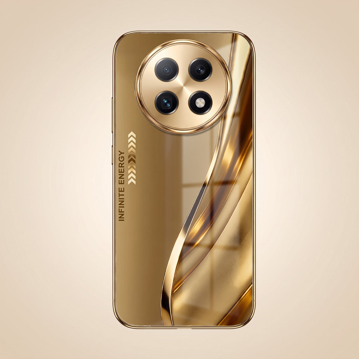 Oppo F29 Pro 5G Luxury Infinity Energy Gold Electroplated Glass Phone Case