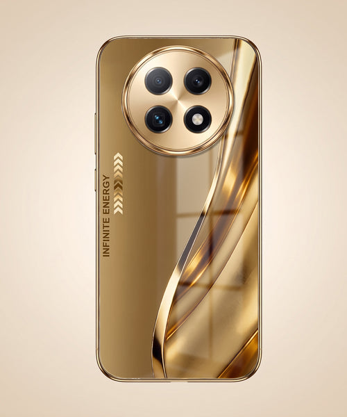 Oppo F29 Pro 5G Luxury Infinity Energy Gold Electroplated Glass Phone Case