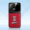 Oppo Reno 13 5G Satyamev Jayate 2-in-1 Emblem Leather Lens Protective Back Case