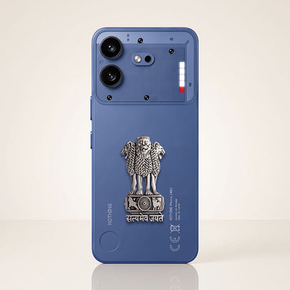 Nothing Phone 4b 5G Compatible Satyamev Jayate 3D Metal Emblem Sticker