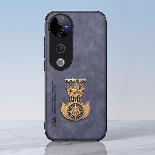 Vivo V40 Pro 5G Satyamev Jayate Comfortable Leather Phone Case