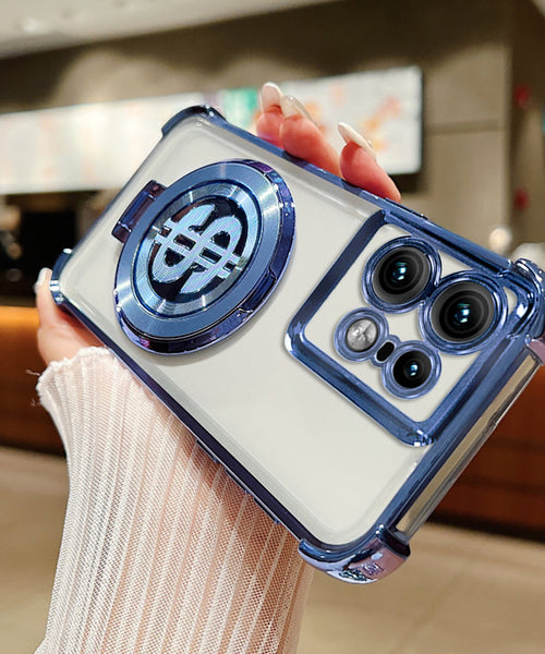 Motorola Edge 50 Pro 5G Four Corner Airbags 100% Original Astro Money Magnet Rotating Dollar Case