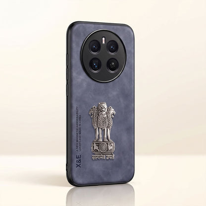 Realme 12 Pro+ 5G Metal Emblem Satyamev Jayate Comfortable Sheepskin Phone Case