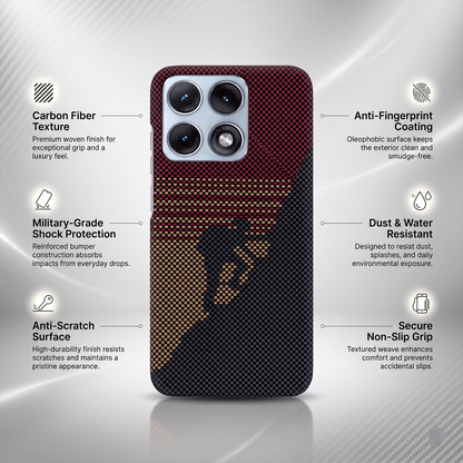 Motorola Edge 70 Pro 5G Premium Aramid Carbon Fiber Pixel Pattern Phone Case