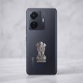 Vivo T1 Pro 5G Compatible Satyamev Jayate 3D Metal Emblem Sticker