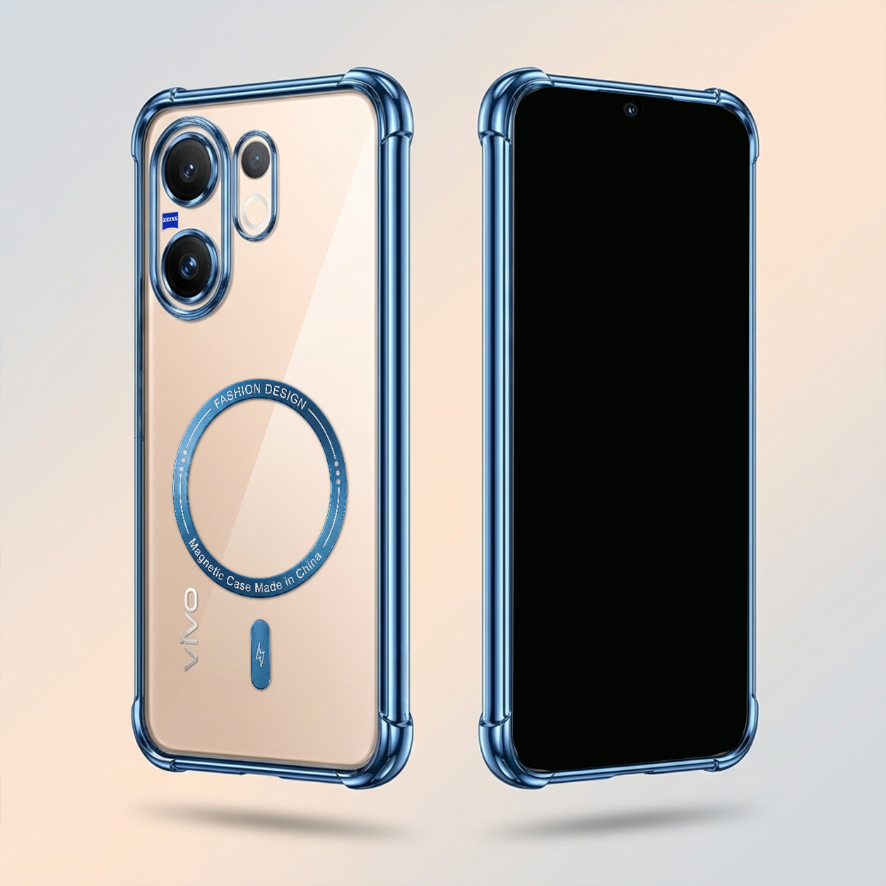 Vivo V60 5G Airbag Case With Magsafe and Magnetic Car Holder