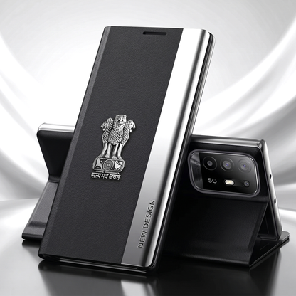 Oppo F19 Pro 5G Satyamev Jayate Flip Leather Case