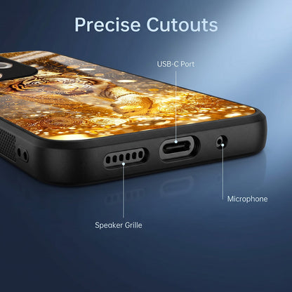 Oppo A5 Pro 5G Luxury Tiger Acrylic Glass Back Case