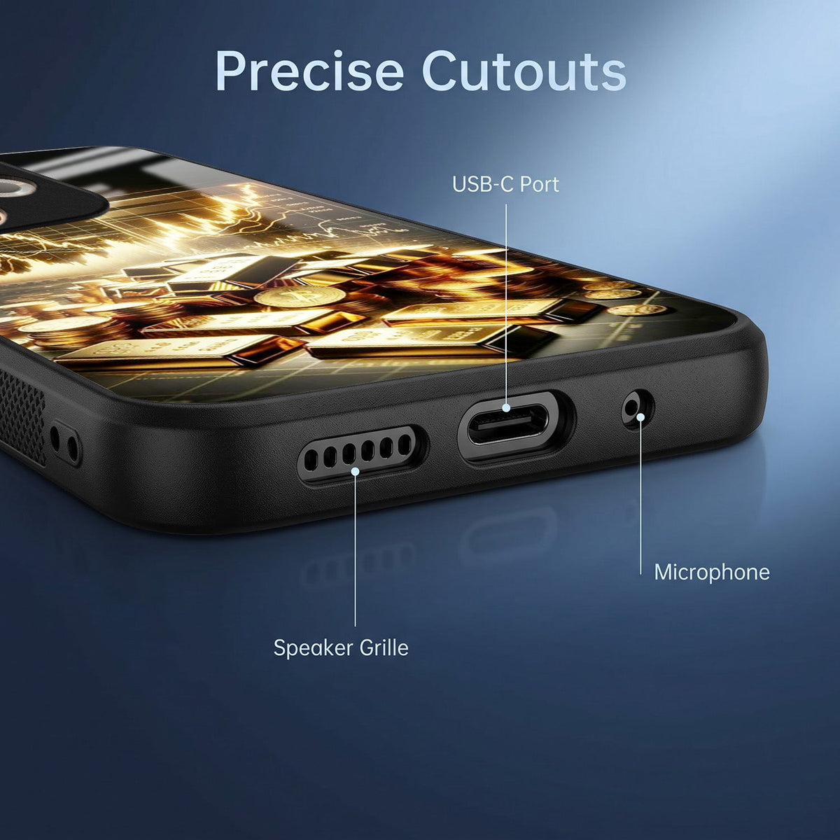 Oppo A5 Pro 5G Luxury Wealth Trader Acrylic Glass Back Case