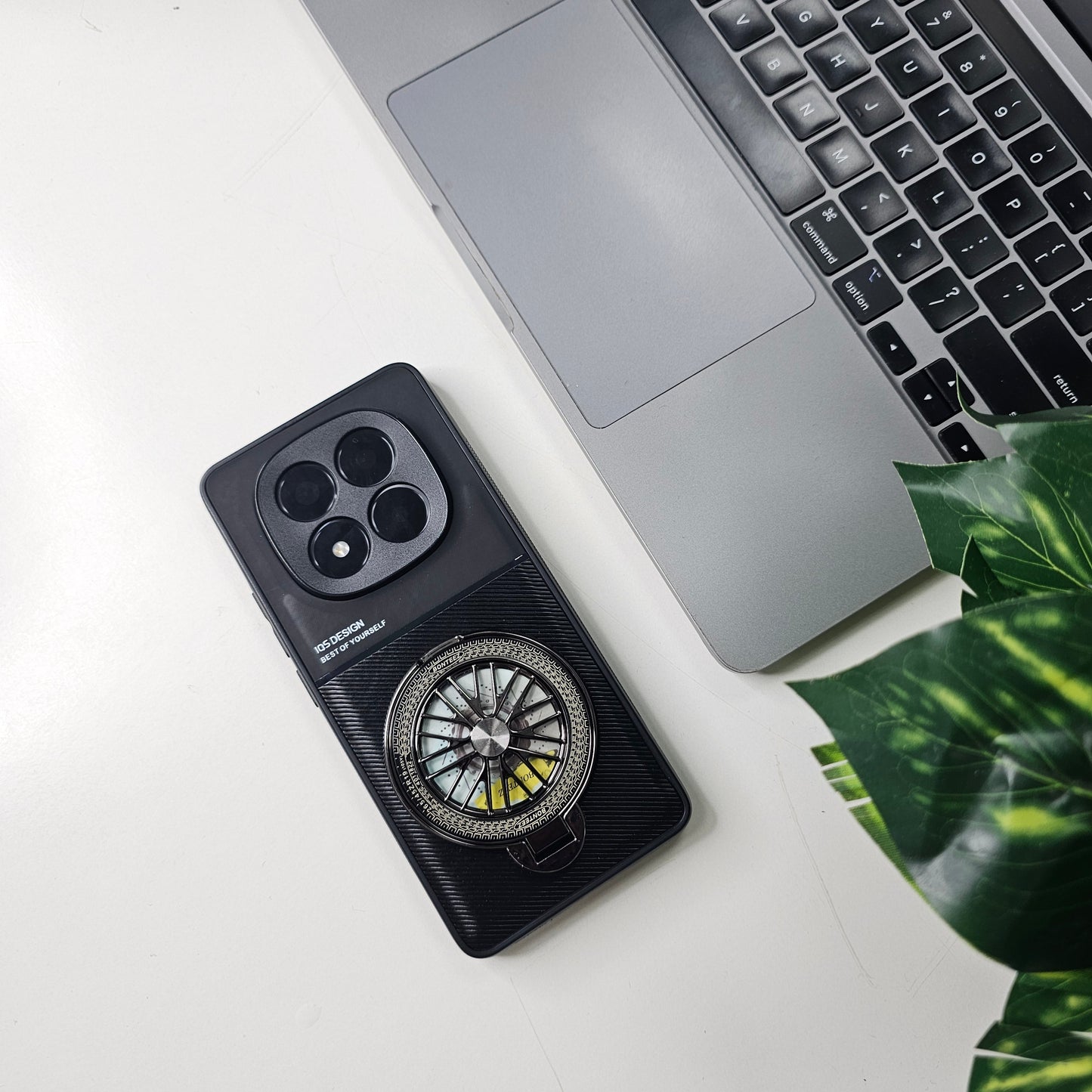 Redmi Note 14 Pro 5G Best Selling Stress Buster Wheel Hybrid Scratch Resistant Back Case