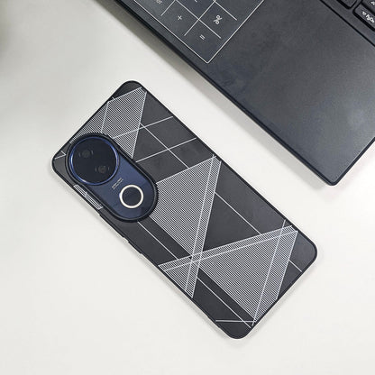 Vivo V50 5G Triangle Pattern Matte Back Shockproof Case
