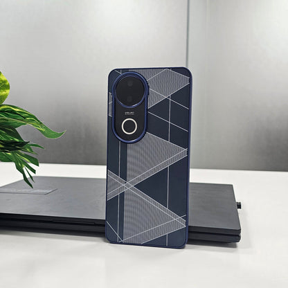 Vivo V50 5G Triangle Pattern Matte Back Shockproof Case