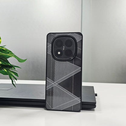 Redmi Note 14 Pro+ 5G Triangle Pattern Matte Back Shockproof Case