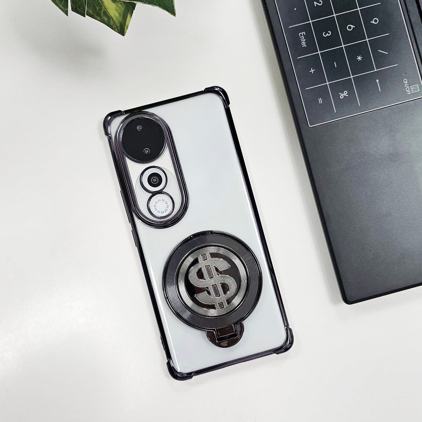 Vivo V40 Pro 5G Four Corner Airbags 100% Original Astro Money Magnet Rotating Dollar Case