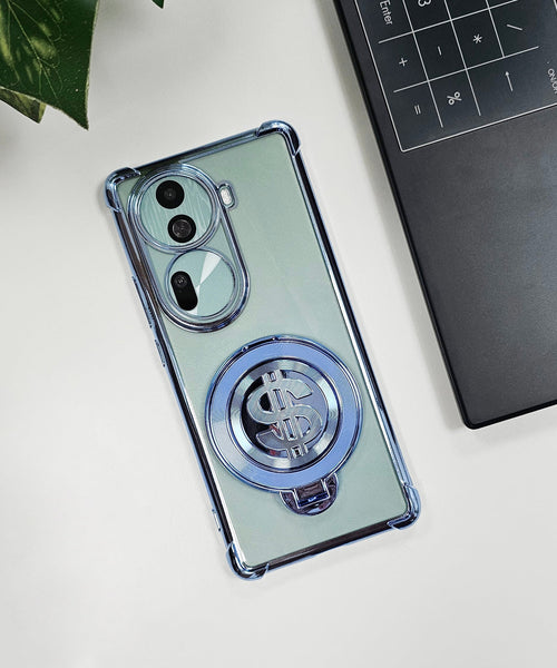 Oppo Reno 11 Pro 5G Four Corner Airbags 100% Original Astro Money Magnet Rotating Dollar Case