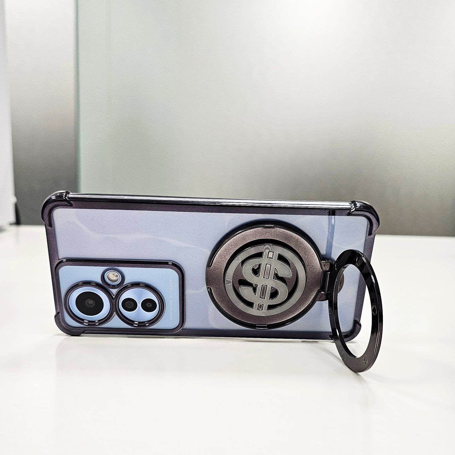 OPPO F25 PRO 5G Four Corner Airbags 100% Original Astro Money Magnet Rotating Dollar Case