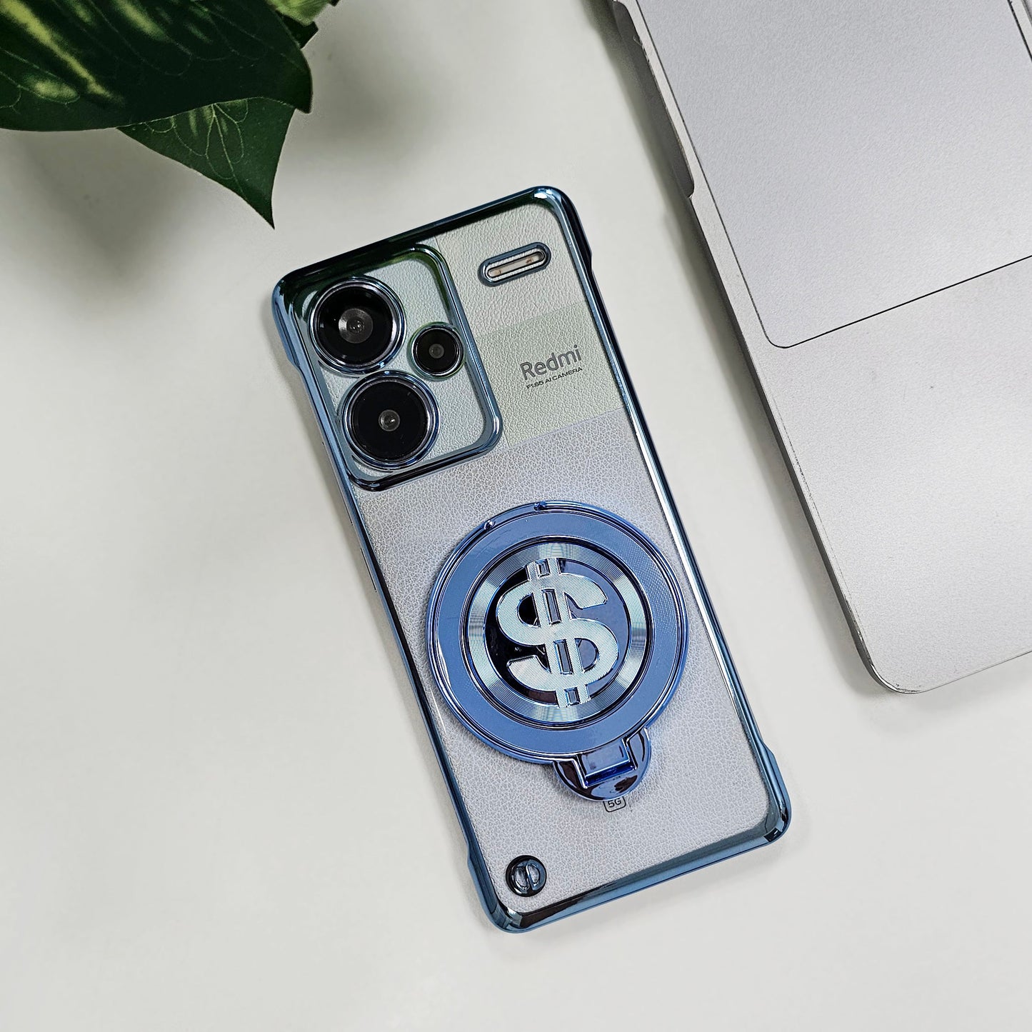 Redmi Note 13 Pro+ 5G Premium Frameless  Rotating Dollar Case