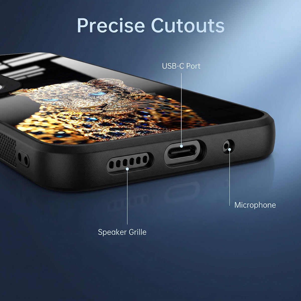 Vivo V50 5G Panther Acrylic Glass Back Case
