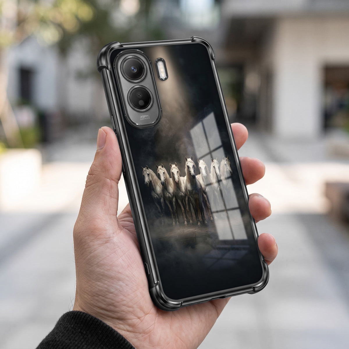 Vivo T5 Pro 5G Running Horses Airbags Printed Back Case