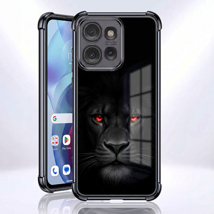 Motorola Edge 50 Neo 5G Premium Black Lion Airbags Printed Back Case