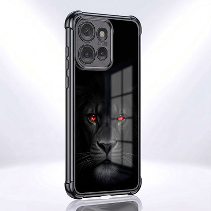 Motorola Edge 50 5G Premium Black Lion Airbags Printed Back Case