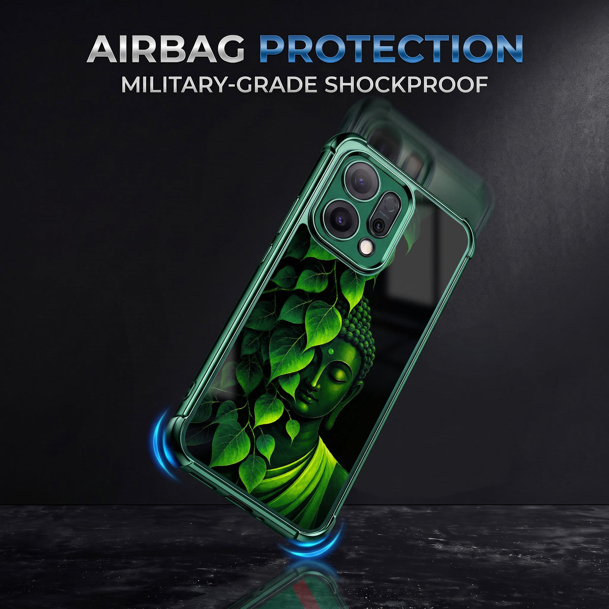 Oppo Reno 14 5G Buddha Bliss Airbags Printed Back Case