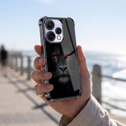 Oppo Reno 15 5G Premium Black Lion Airbags Printed Back Case