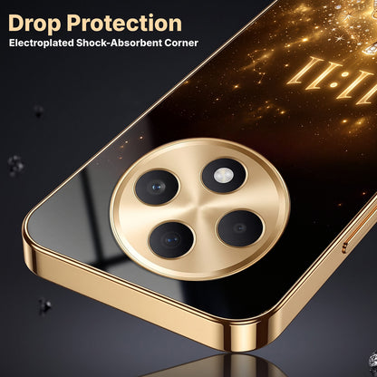 Oppo F27 5G God’s Plan Evil Eye Gold Electroplated Glass Phone Back Case