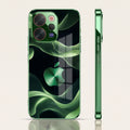 Vivo V70 5G Wave Apple Green Electroplated Glass Back Case