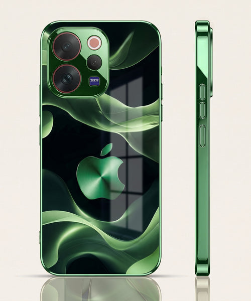 Vivo V70 5G Wave Apple Green Electroplated Glass Back Case