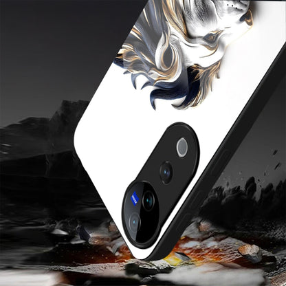 Vivo V40 Pro 5G Premium Acrylic Shockproof Glass Back Case (King’s Flow)