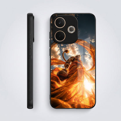 Oppo A5 Pro 5G Divine Hanuman Acrylic Glass Back Case