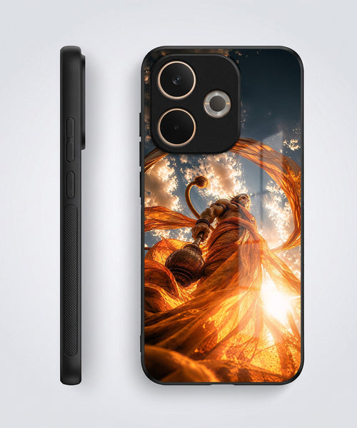Oppo A5 Pro 5G Divine Hanuman Acrylic Glass Back Case