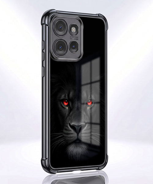 Motorola Edge 50 Neo 5G Premium Black Lion Airbags Printed Back Case