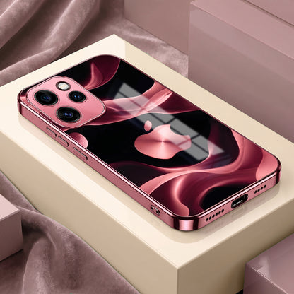 Oppo Reno 15 Pro 5G Luxury Wave Pink Electroplated Glass Phone Back Case